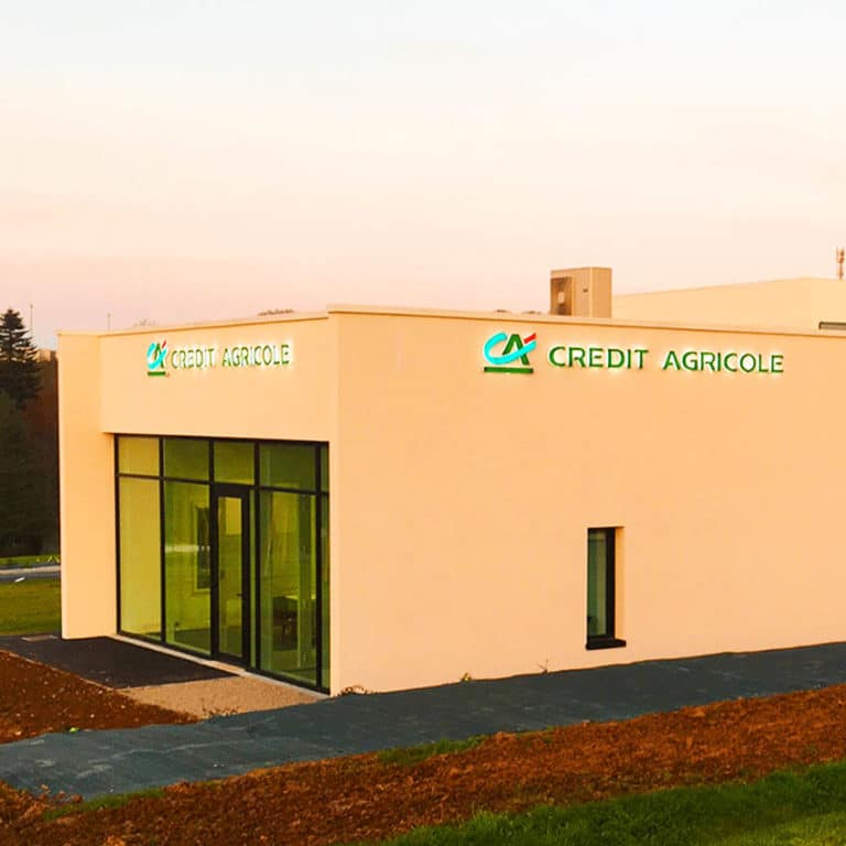 Crédit Agricole Normandie – Enseigne lumineuse