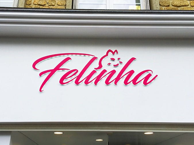 Felinha – Enseigne lumineuse