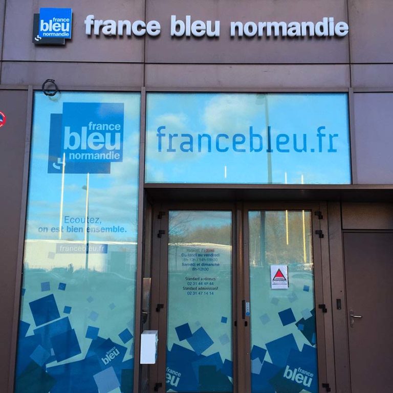 France Bleu Basse-Normandie – Adhésif vitrine