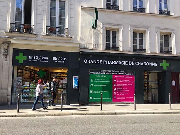 Pharmacie Charonne Enseigne lumineuse