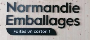 Un joli logo végétal pour Normandie Emballages